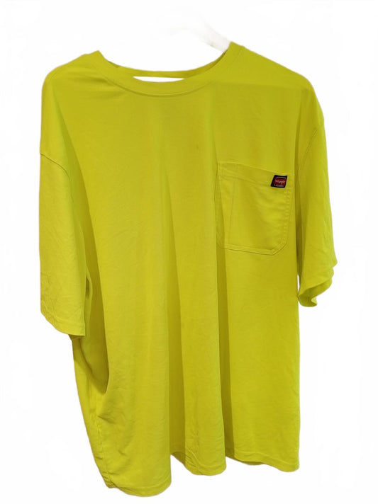Wrangler Workwear High Visibility Yellow T-Shirt 3XL