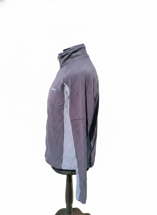 Berghaus 1/4 Zip Fleece Men's Medium M Dark Grey Charcoal Microfleece Pullover