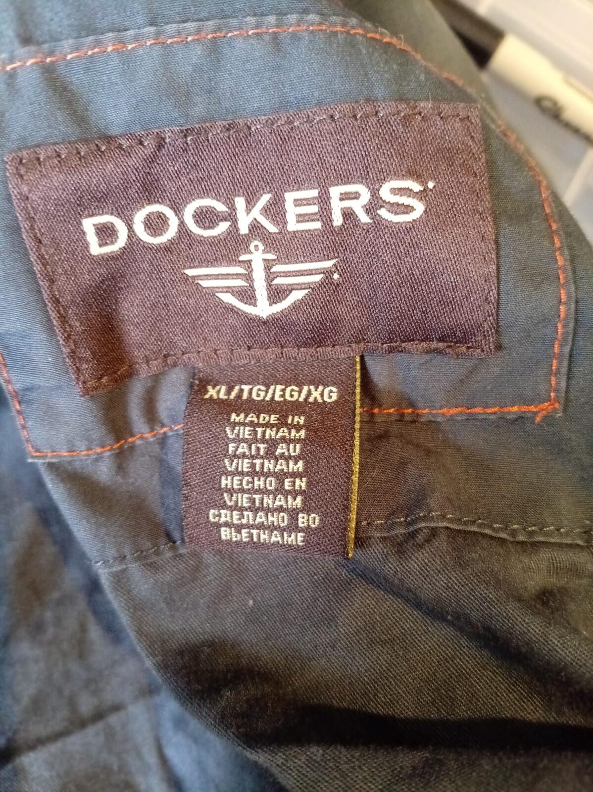 Dockers Men's XL Field Jacket - Slate Blue Grey - M-65 Military Style