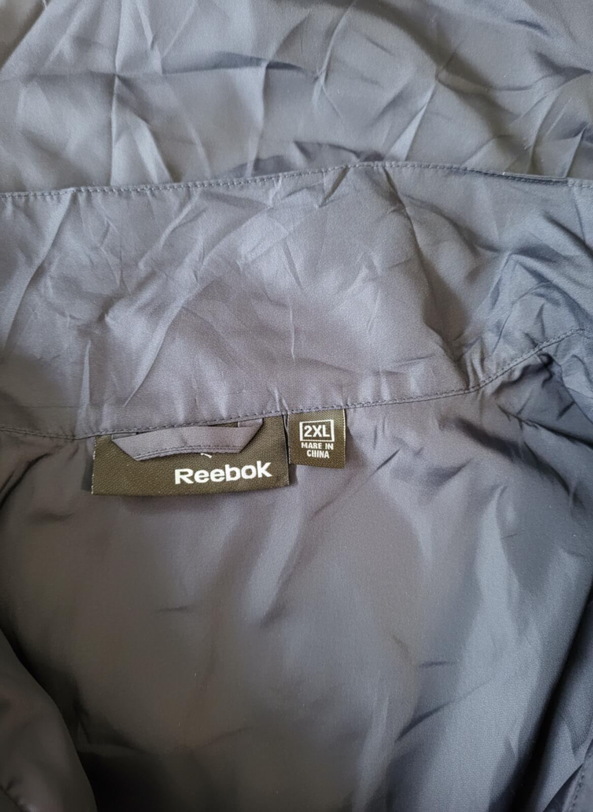 NWT Reebok Windbreaker Jacket - Navy/Grey/White - 2XL - New
