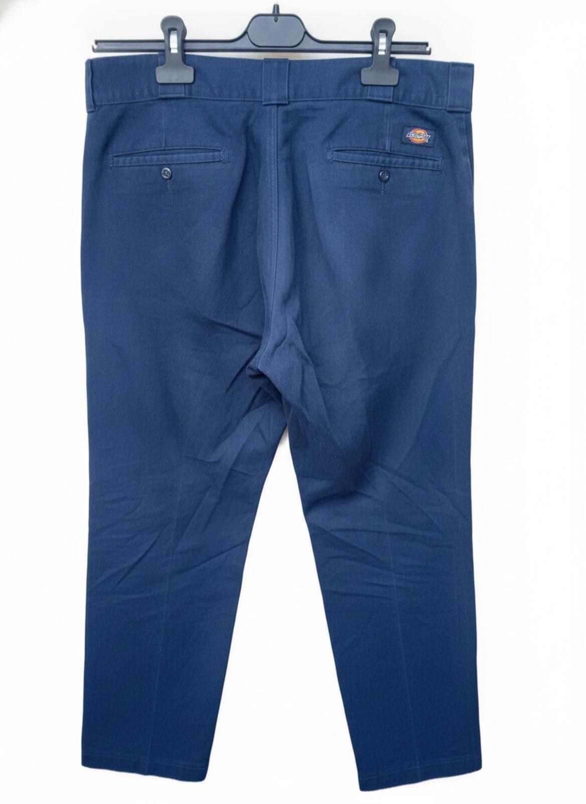 Dickies 874 Original Fit Work Pants 34x30 Raw Blue Rigid Skater Trousers