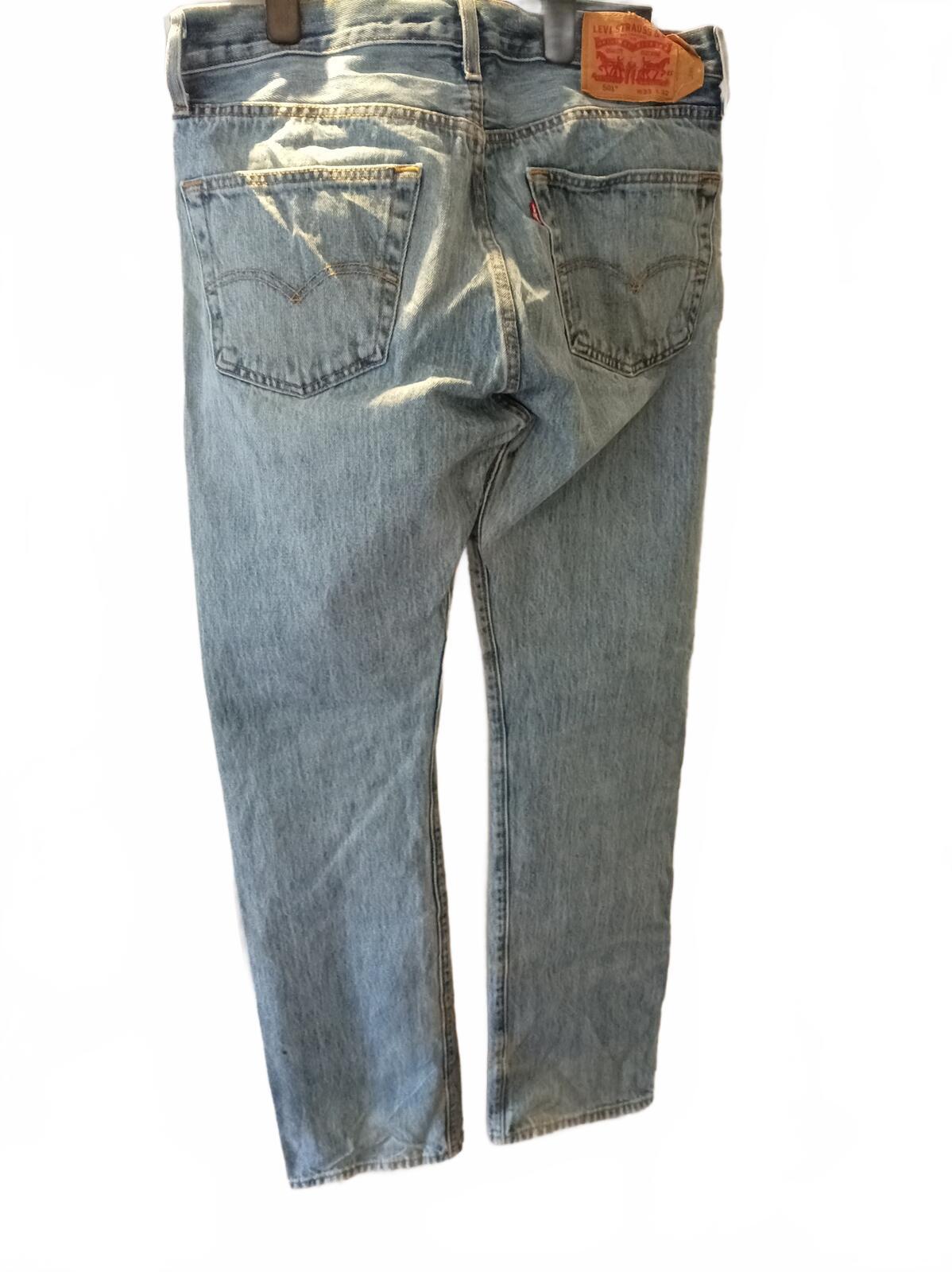 Levi's 501 Light Wash Denim Jeans W33 L32