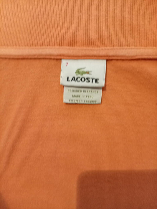 Lacoste Orange Polo Shirt - Size 7 (XXL)