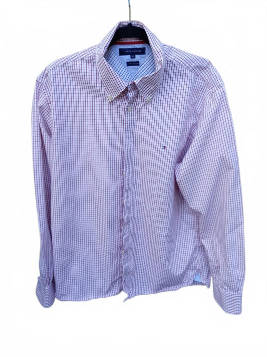 Tommy Hilfiger XL Men's 80's Two Ply Cotton Check Shirt