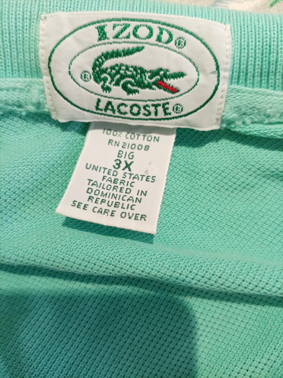Lacoste Classic Polo Shirt in Turquoise Green 3XL