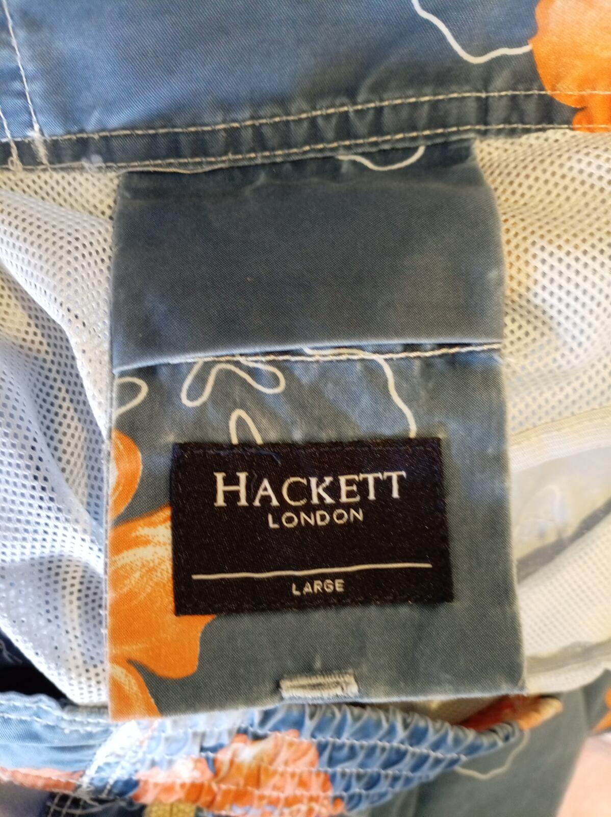 Hackett London Large Blue Floral Swim Shorts - Large