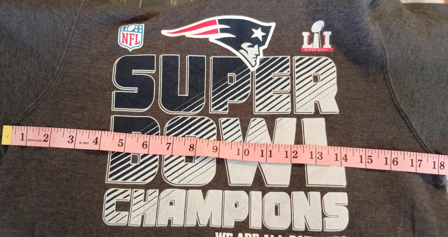 Official Fanatics NFL New England Patriots Super Bowl LI Champions Hoodie US M