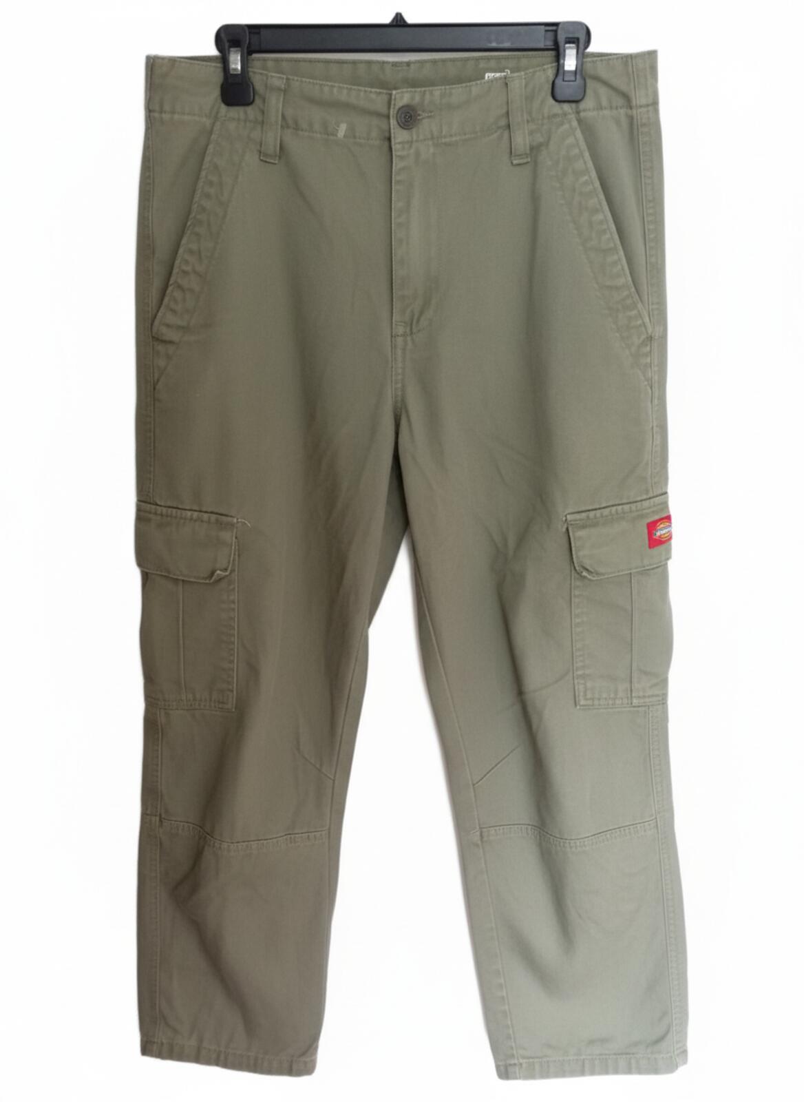 Dickies Girl Army Green Pants W28 L25 | 100% Cotton Utility