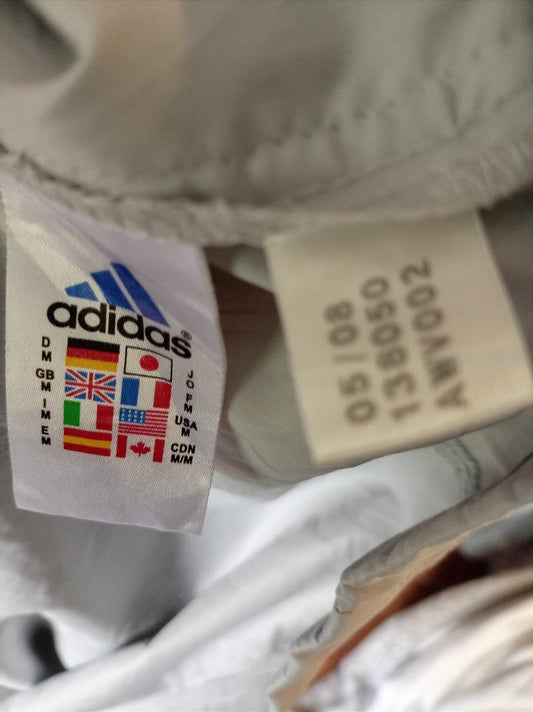 2008 Adidas Quarter-Zip Windshirt | Grey | Short Sleeve | Gorpcore - Medium