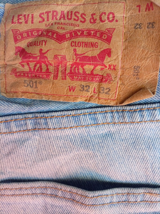 Levi's Vintage look Light Wash Denim Jeans W32 L32