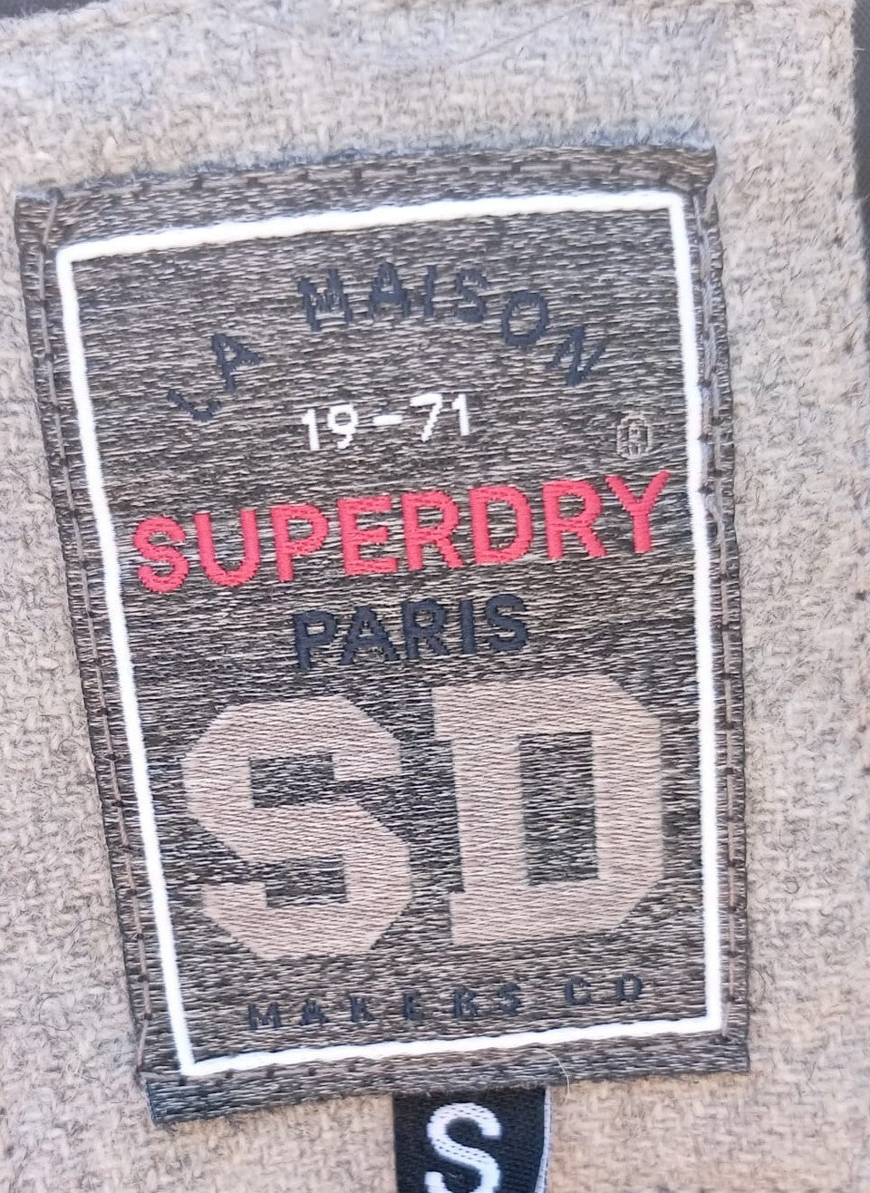 Superdry Boutique Bomber Jacket Small Light Grey Lightweight – NY/Paris Logo