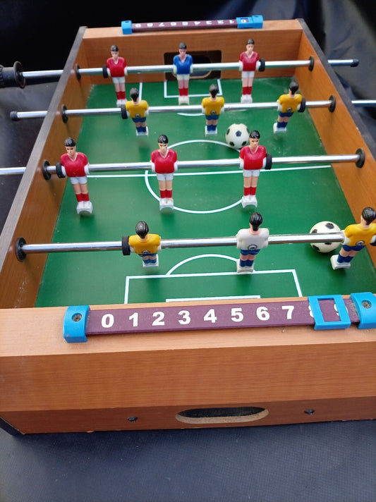 Bring Football Home! Tabletop Foosball Game Set with Scoring Counters