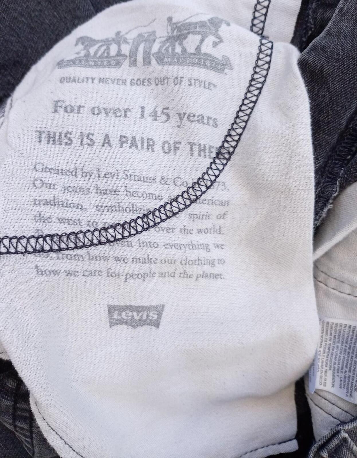 Levi’s 541 Athletic Taper – Charcoal / Faded Black – W32 L32