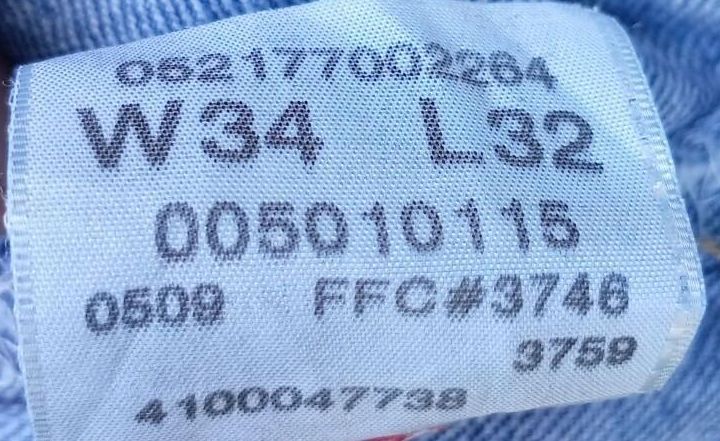 Levi's Classic Blue Denim Jeans W34 L32