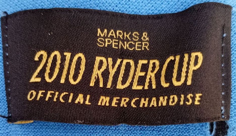 Ryder Cup 2010 Celtic Manor Polo Shirt M&S Size L Official Merchandise