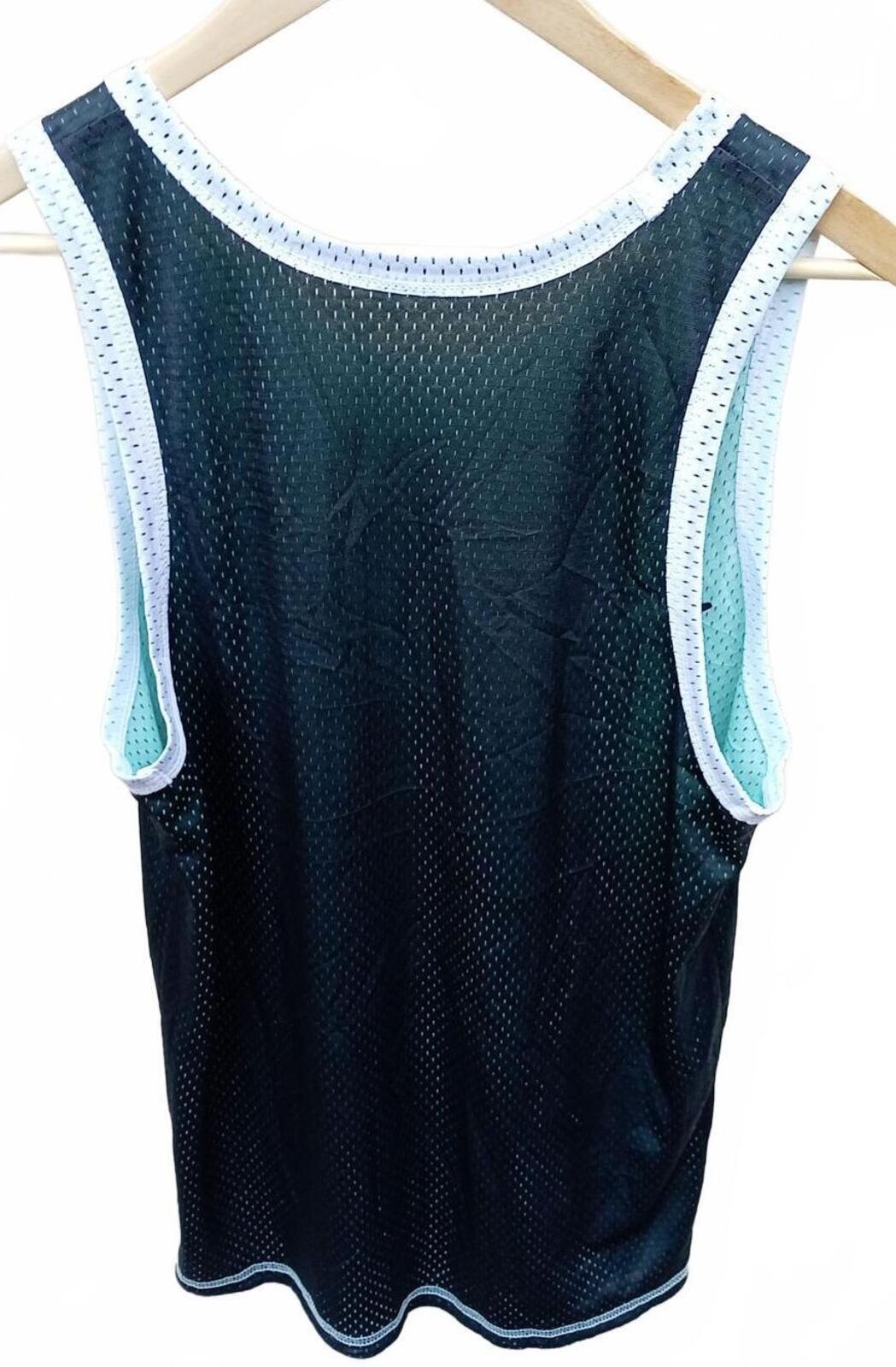 Vintage 90s Champion Reversible Vest - Teal/Black - Size Small (36" chest)