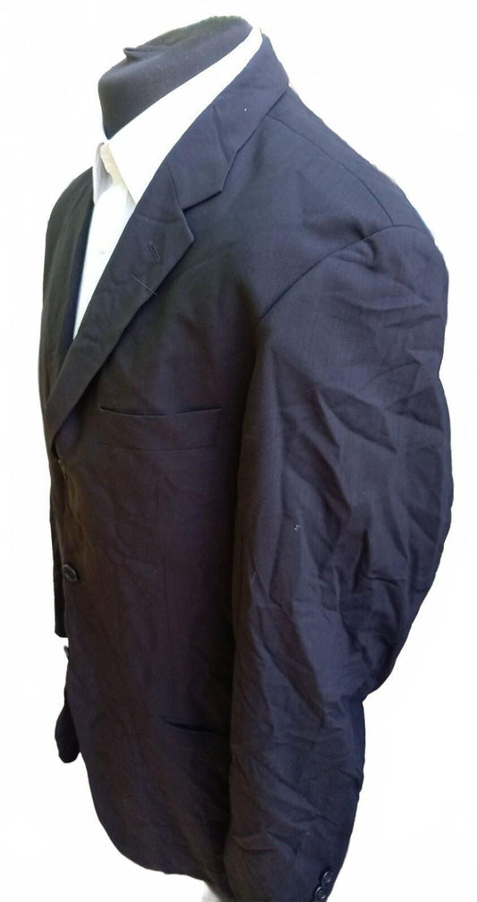 Vintage 90s Hugo Boss Made in USA Black Single Breasted Blazer Jacket UK 42R