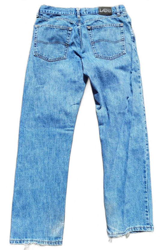 Lee Men’s Jeans W32 L30 – Blue Denim – 100% Cotton – Straight Fit