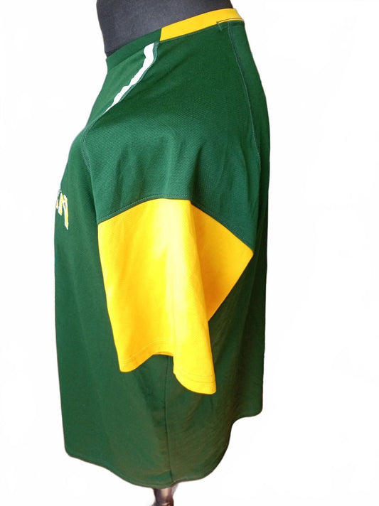 Under Armour St. Mark's Spartan Green and Yellow Sports T-Shirt - XL