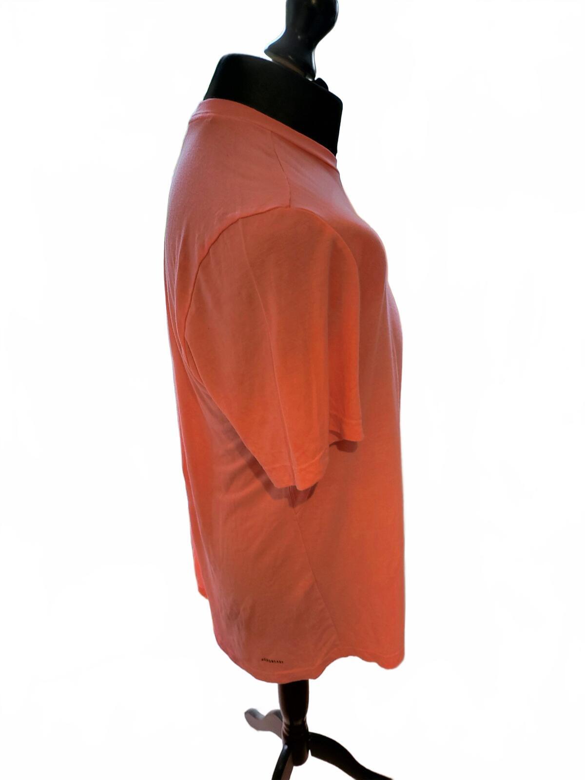 Adidas Soft Pink/Orange Short Sleeve T-Shirt - Large