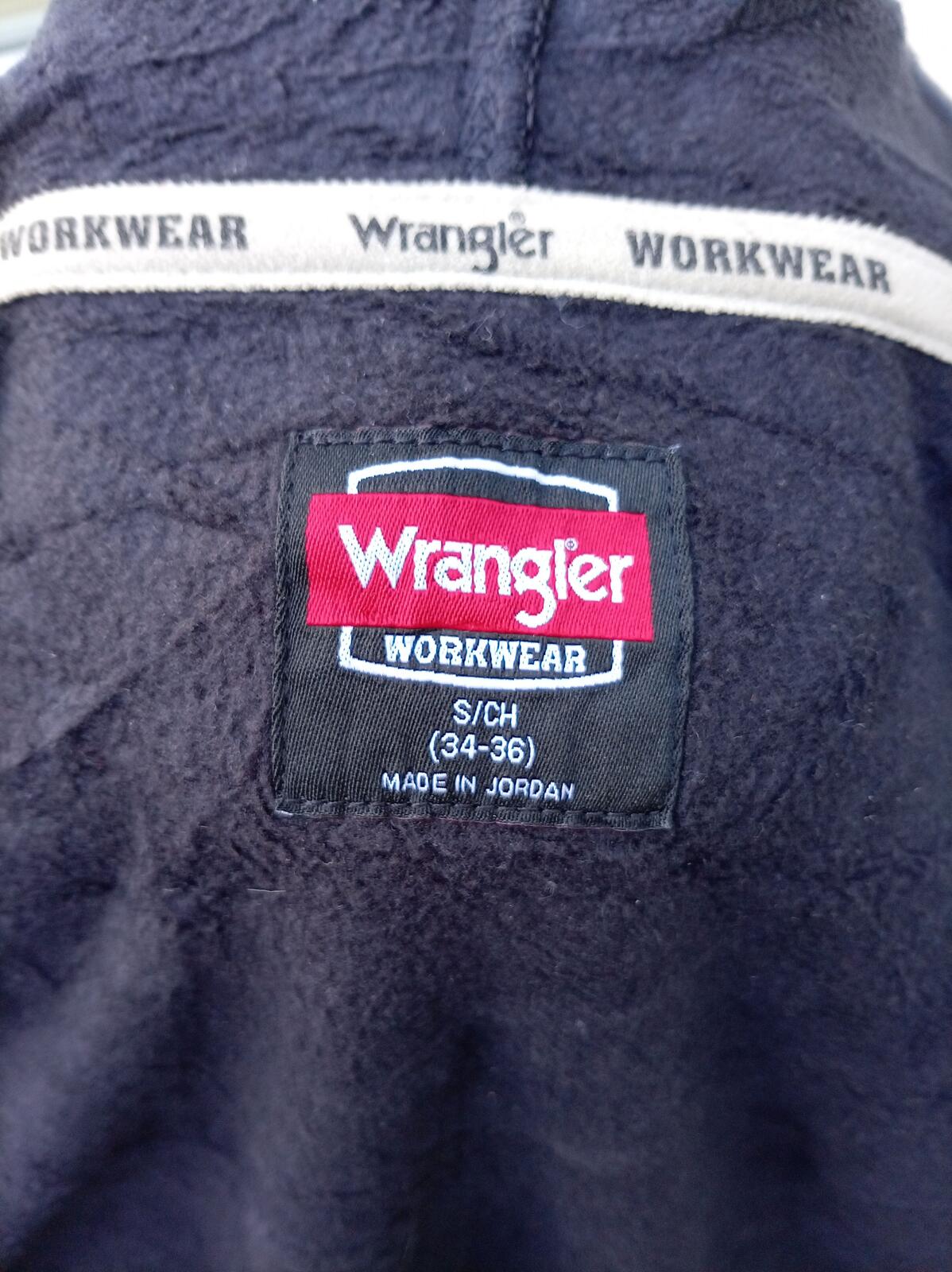 Wrangler Men’s Small Navy Blue Full-Zip Hoodie - Beautiful Condition - Workwear