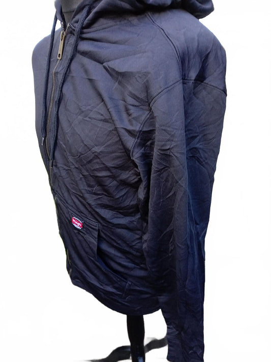 Wrangler Men’s Small Navy Blue Full-Zip Hoodie - Beautiful Condition - Workwear