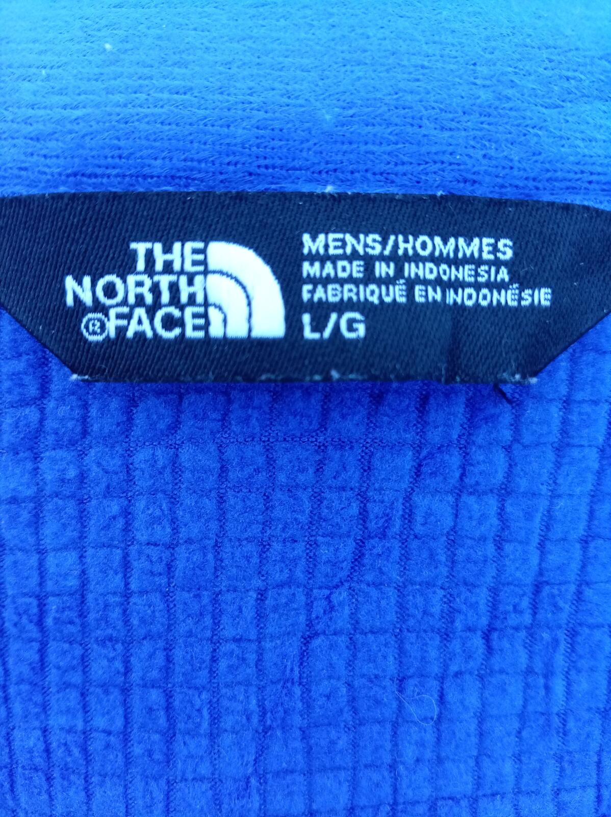 The North Face Men's Large 1/4 Zip - Blue - ACI Worldwide Logo - Excellent