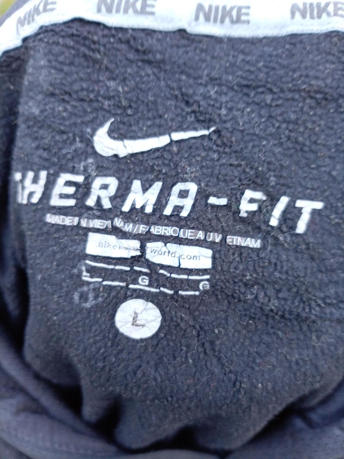Nike Men's Large Therma-FIT Hoodie - Black & Pink - Great Condition