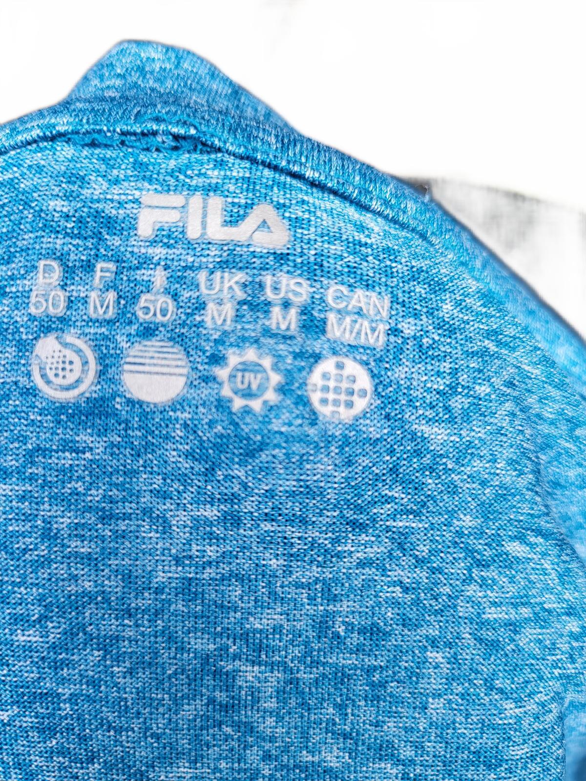 Fila Long Sleeve Blue Performance Shirt - Medium