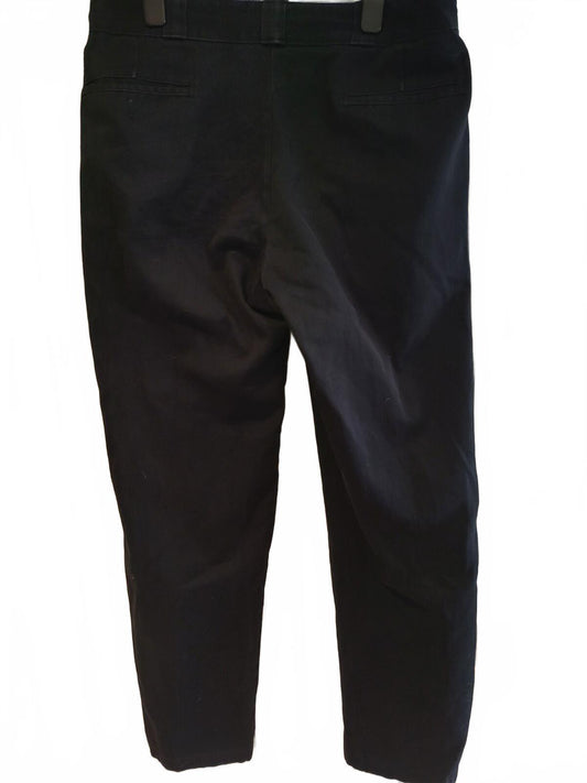 Genuine Dickies Black Straight-Leg Trousers W36 L32