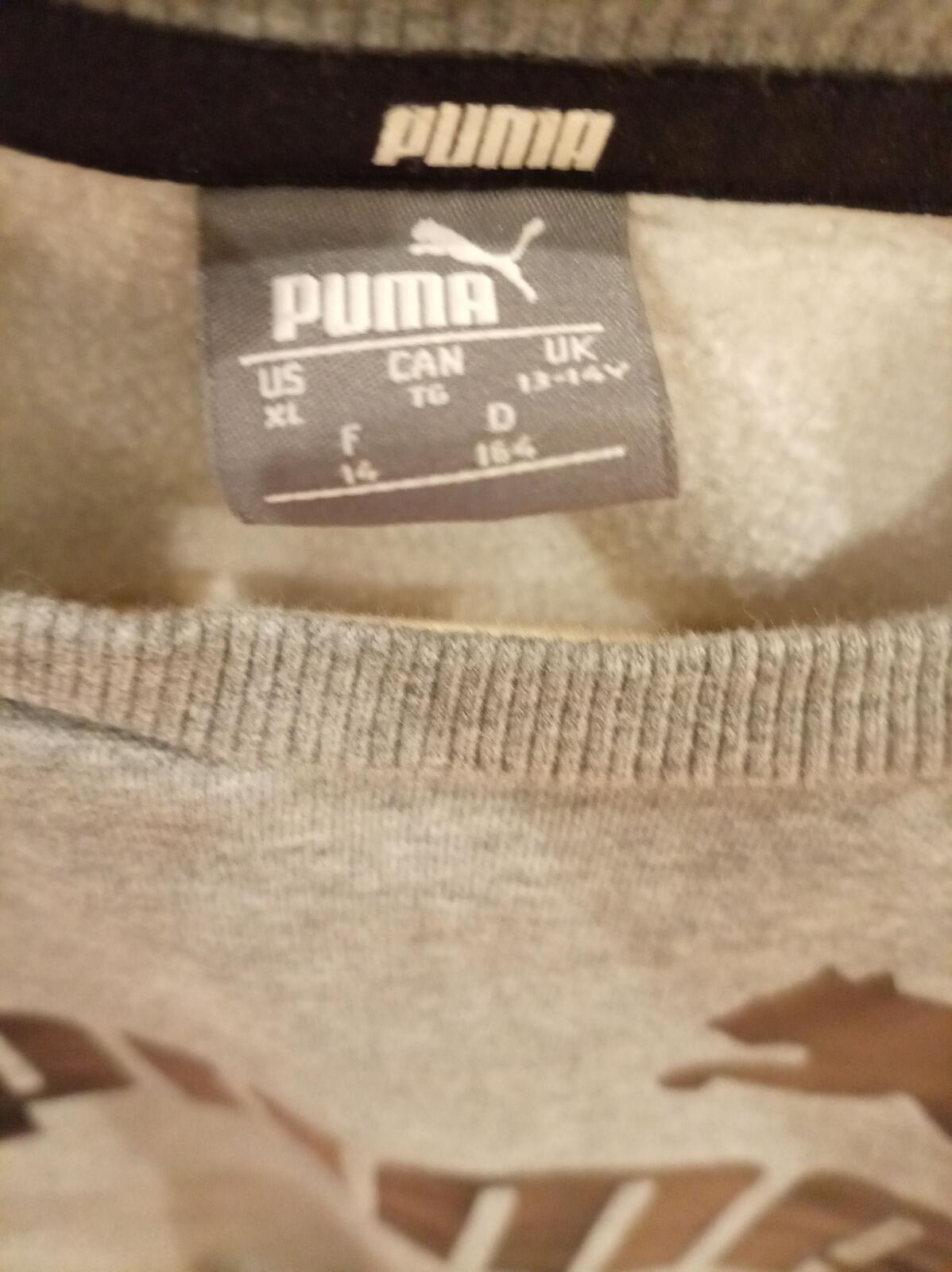 Puma Grey Crewneck Sweatshirt - Aged 13 to 14