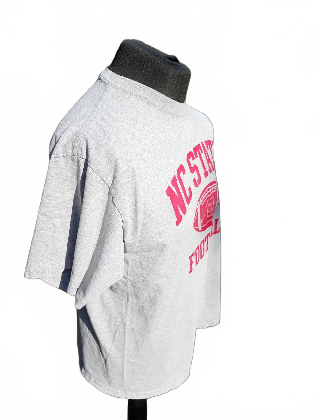 Vintage NC State Football Shirt Mens XL Grey Retro 90s College Wolfpack Large