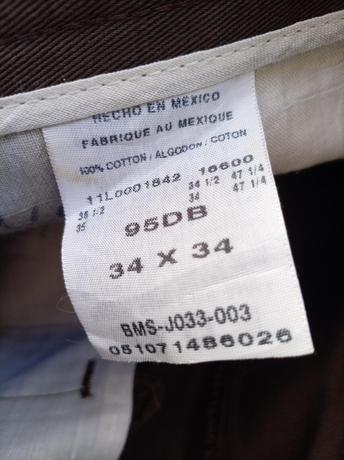 Wrangler Work Jeans W34 L34 – Brown – 100% Cotton – Heavy Duty – Men’s