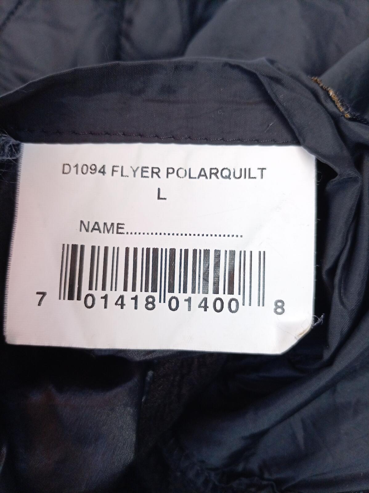 Modern Vintage Barbour Flyer Polarquilt Men's Jacket Black Size L