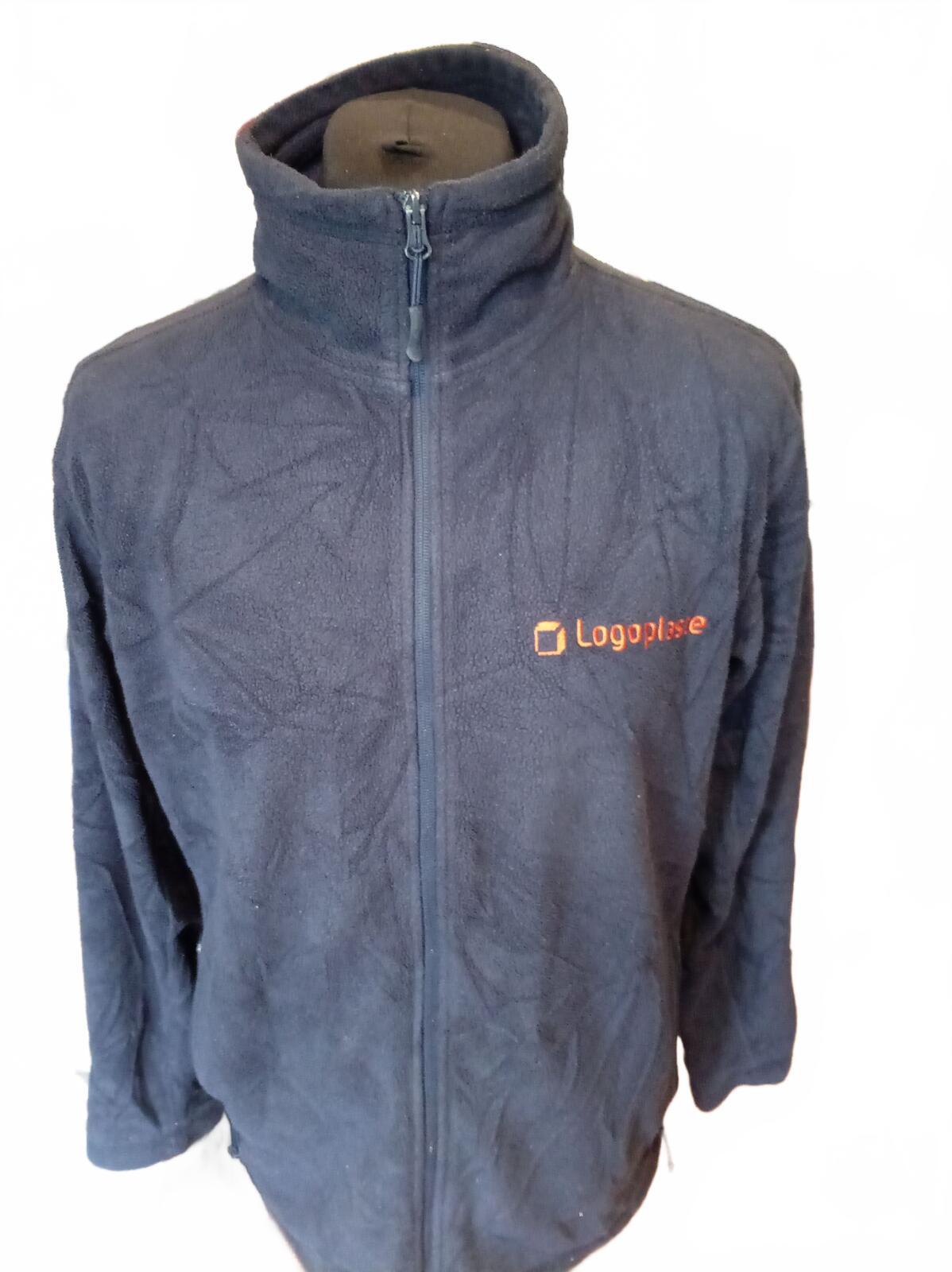 Logoplaste Navy Blue Fleece Jacket with Full Zip - Large