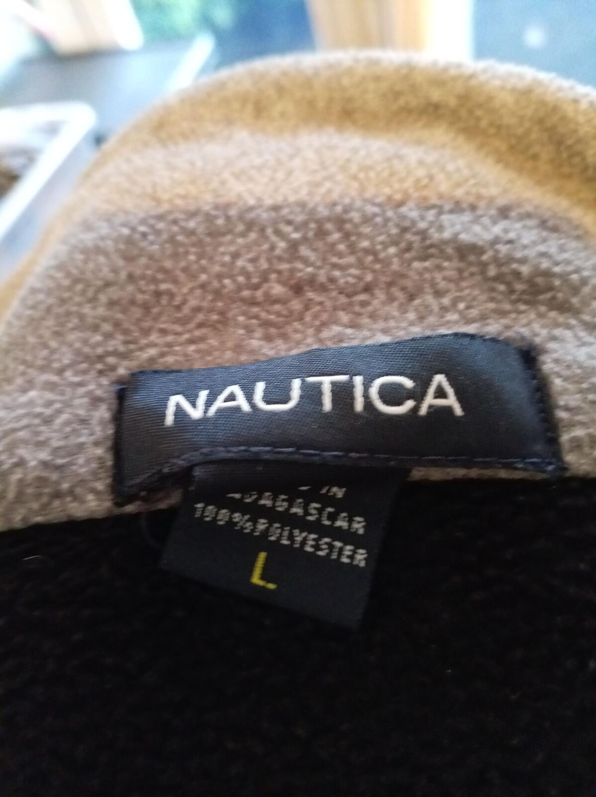 Nautica Black Jacket Men’s Large – Classic Sailing Style – Full Zip – Great