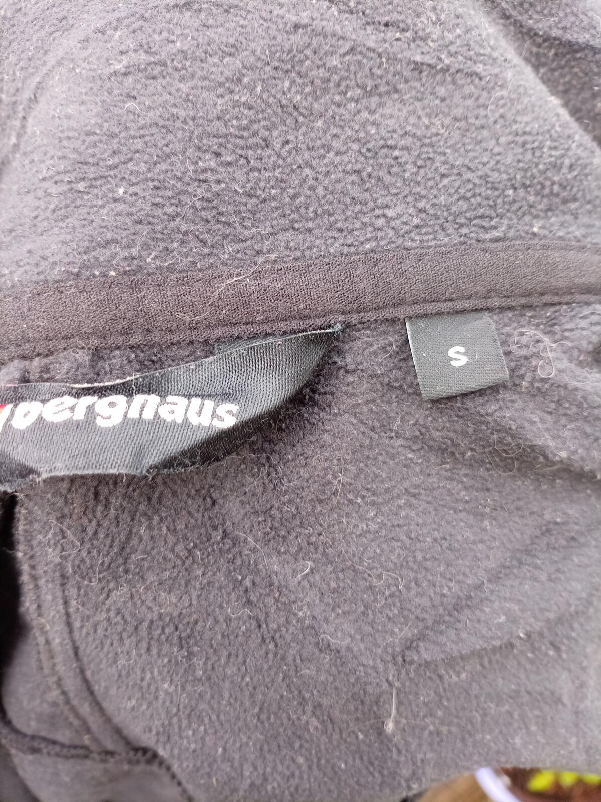 Vintage Berghaus Total Oil Gas Full Zip Fleece Jacket Black Men's Small E&P