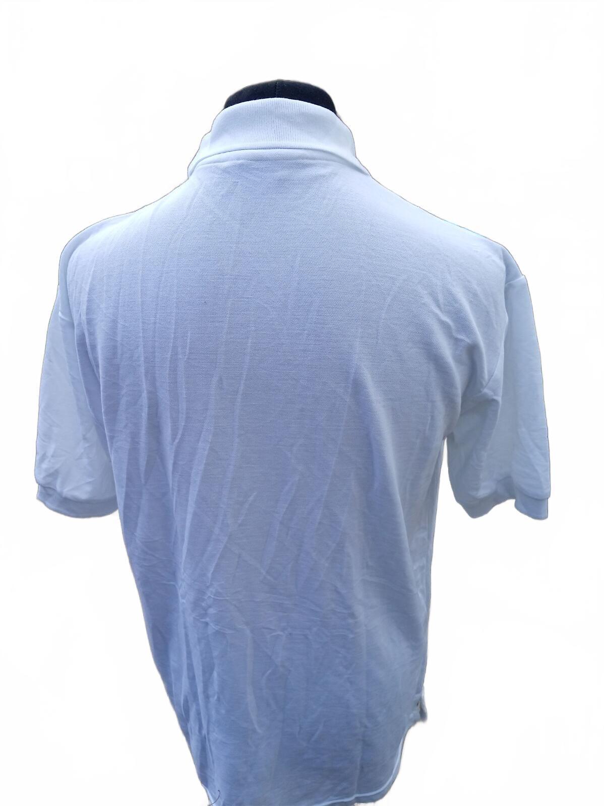 Lacoste Mens Polo Shirt XXL Size 7 White Green Croc Logo Classic Piqué