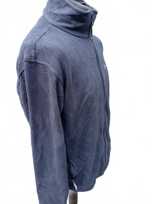 Berghaus Mens Fleece Jacket Large Black Full Zip Microfleece Outdoor Walking