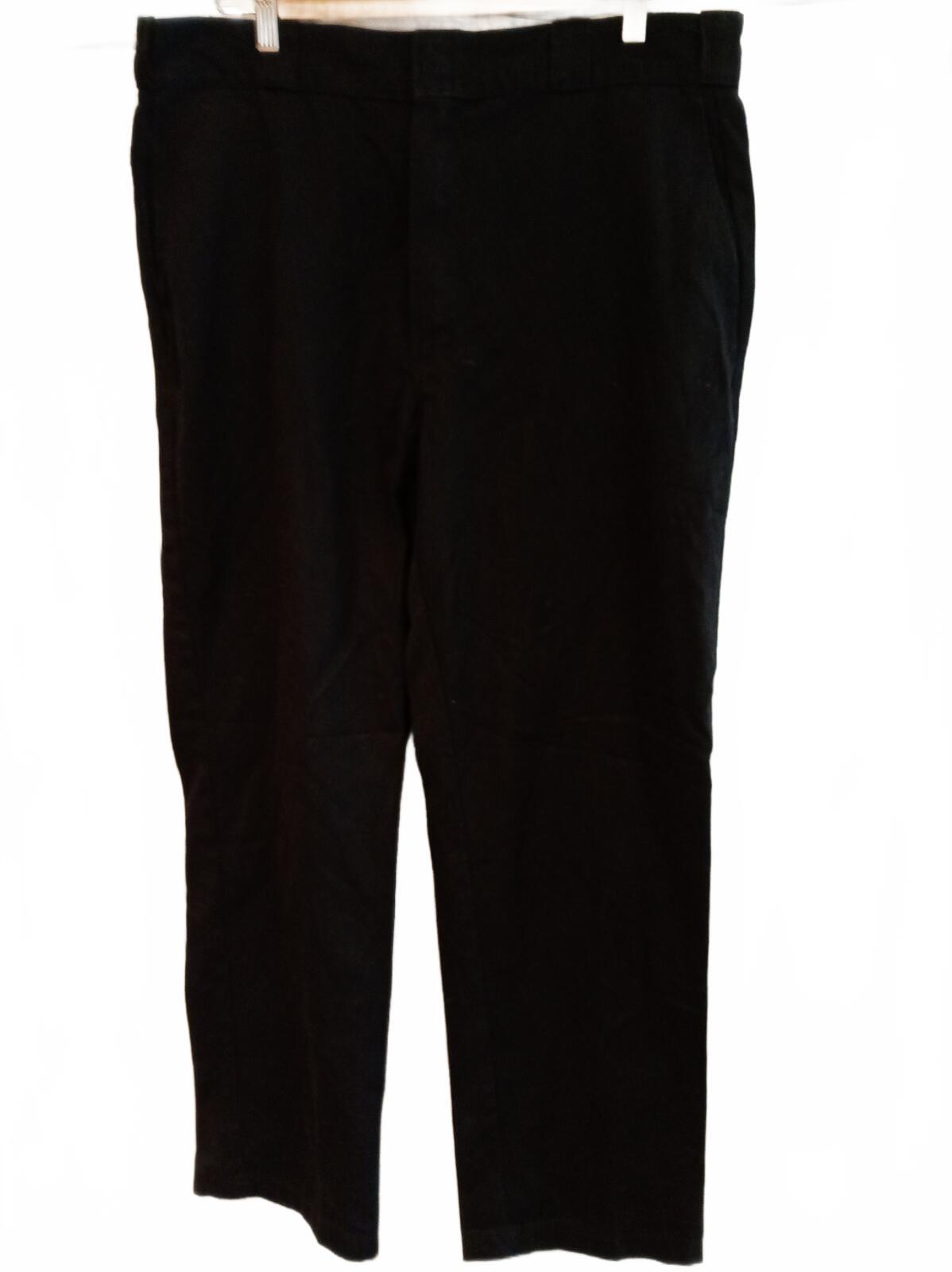 Dickies Men's Black Work Pants Trousers Classic Straight Leg W38 L30 Skate