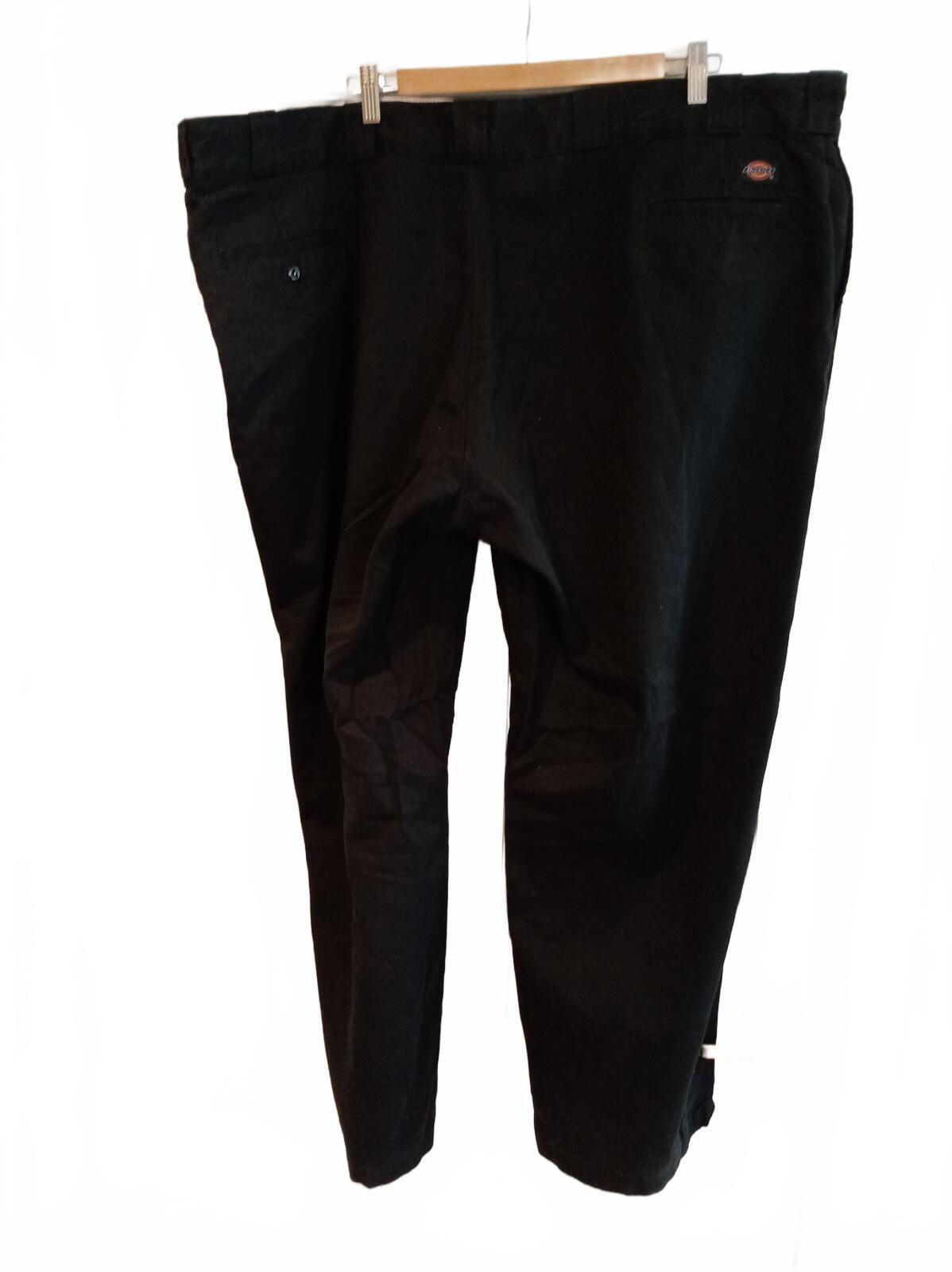 Dickies Black Original 874 Work Pants W52 L30 Big & Tall Plus Size Trousers Men