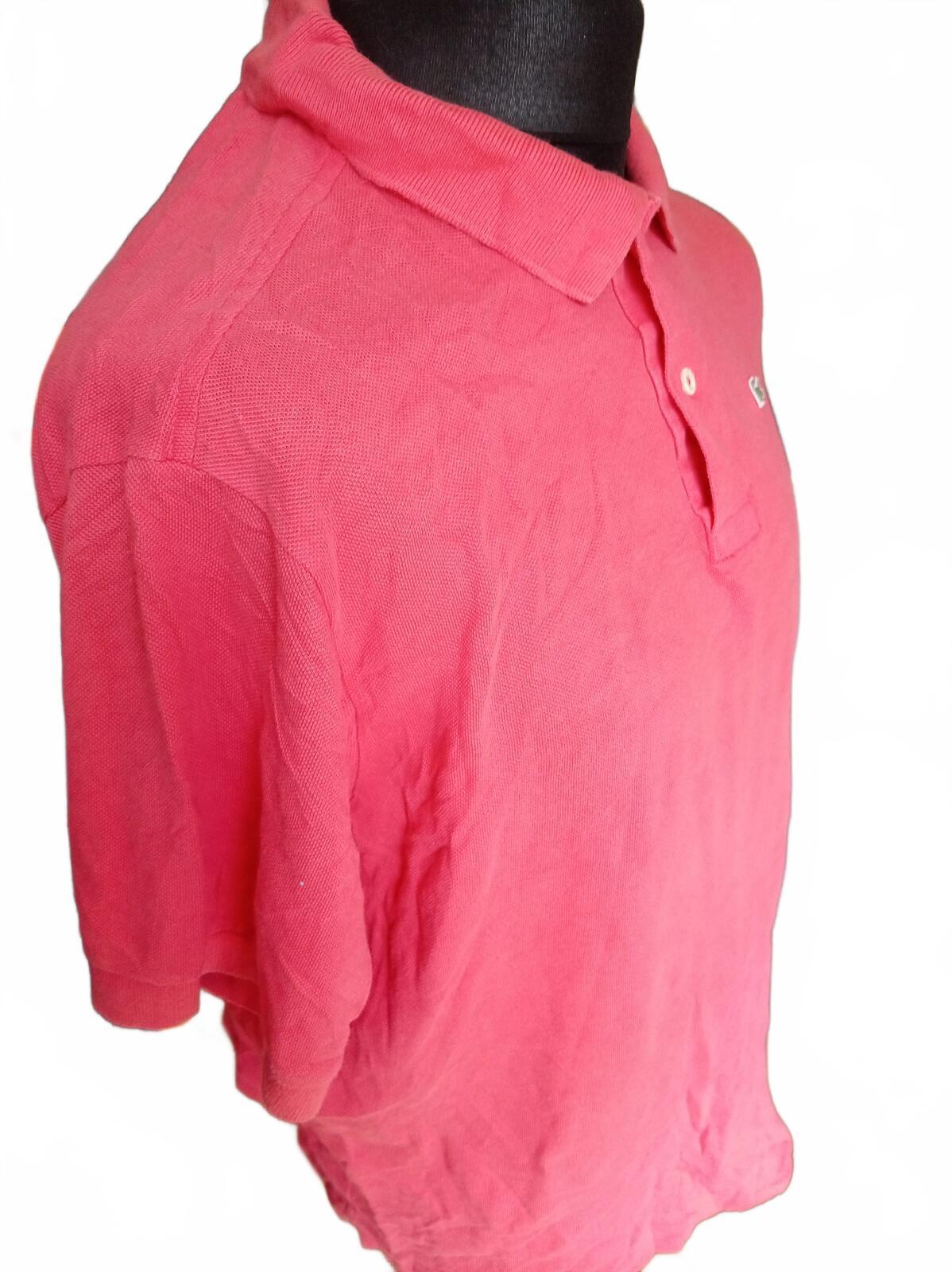 Lacoste Pink Short Sleeve Polo Shirt - Size 6 XL