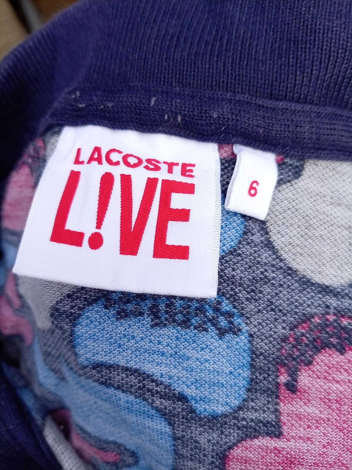 Lacoste Live Camouflage Short Sleeve Polo Shirt Size 6 - Fits like a slim Large