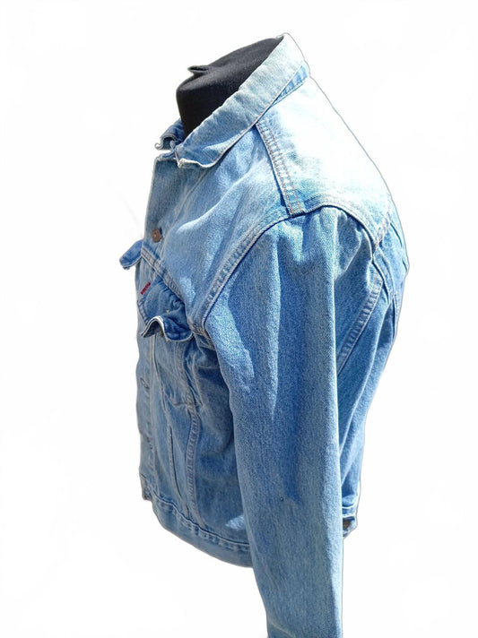 Vintage 80s Levi's 70506 0211 Denim Trucker Jacket Size 44 Large Made in USA