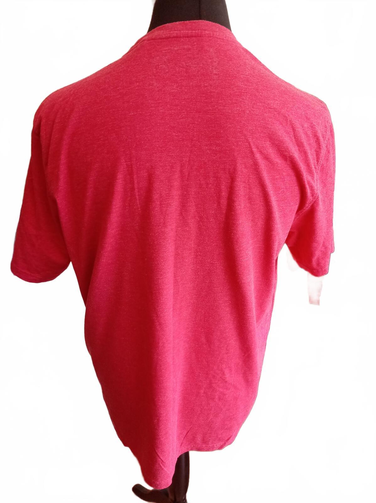 Vintage look Coca-Cola Red Graphic T-Shirt with 5¢ Bottle Design, Size Large