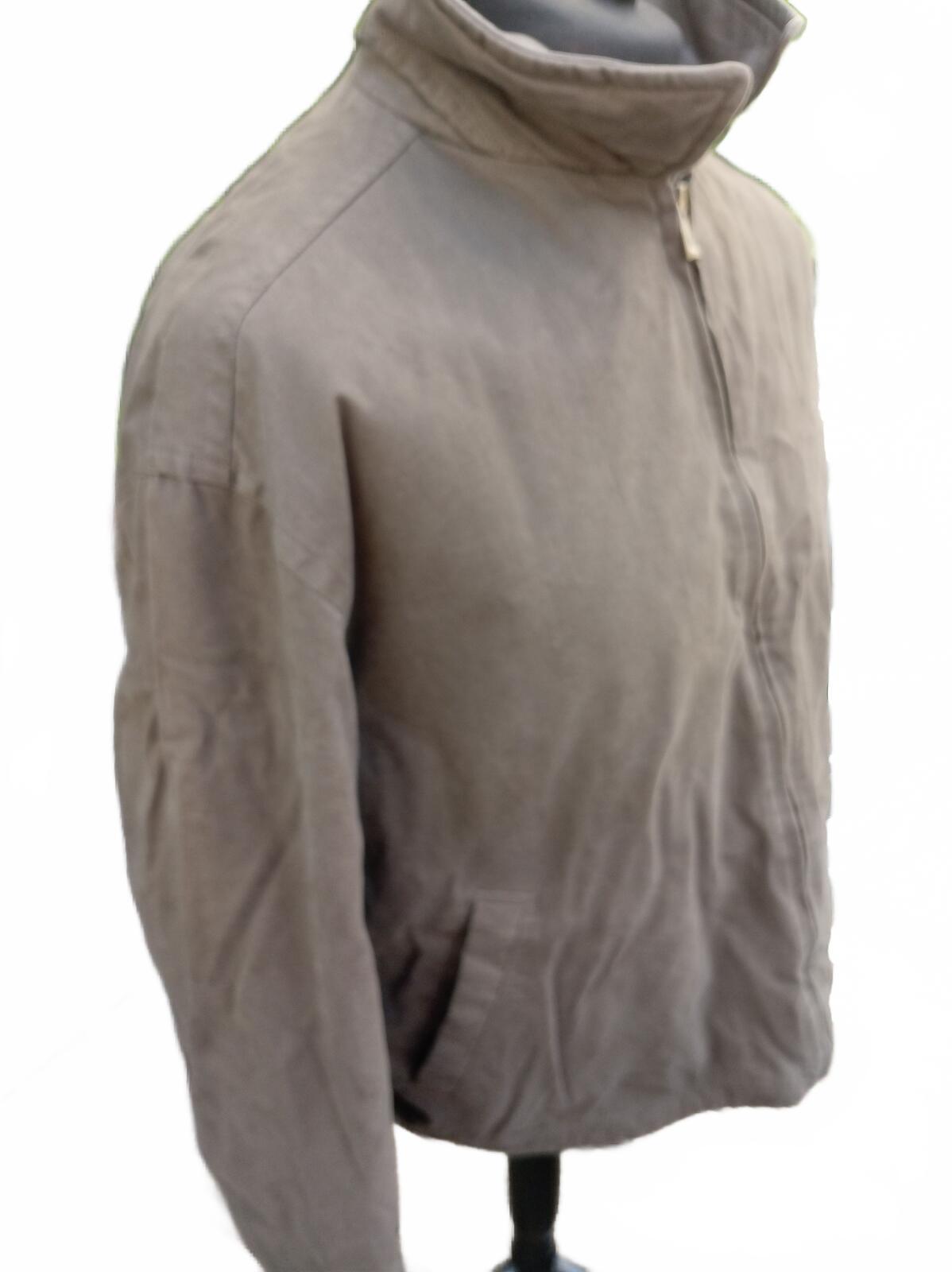 Dockers Full Zip Harrington Jacket XL Khaki Tan 26" P2P Vintage Golf Bomber Coat