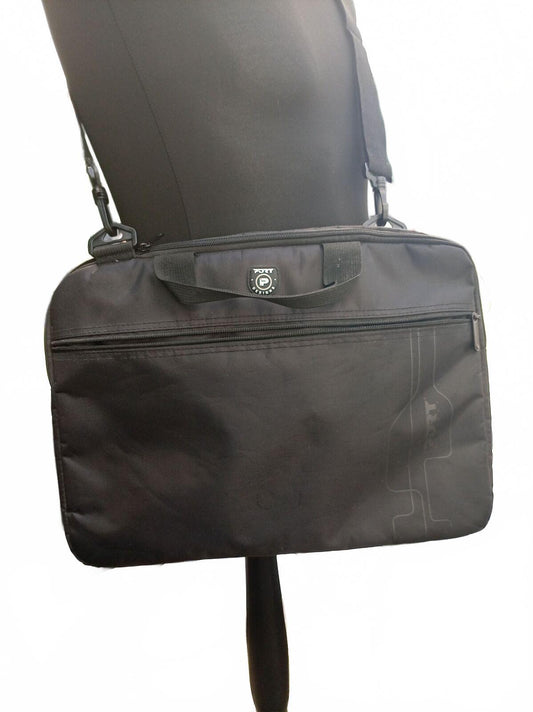 PORT Designs Black Laptop Bag – 16" Carry Case – Shoulder Strap & Handles