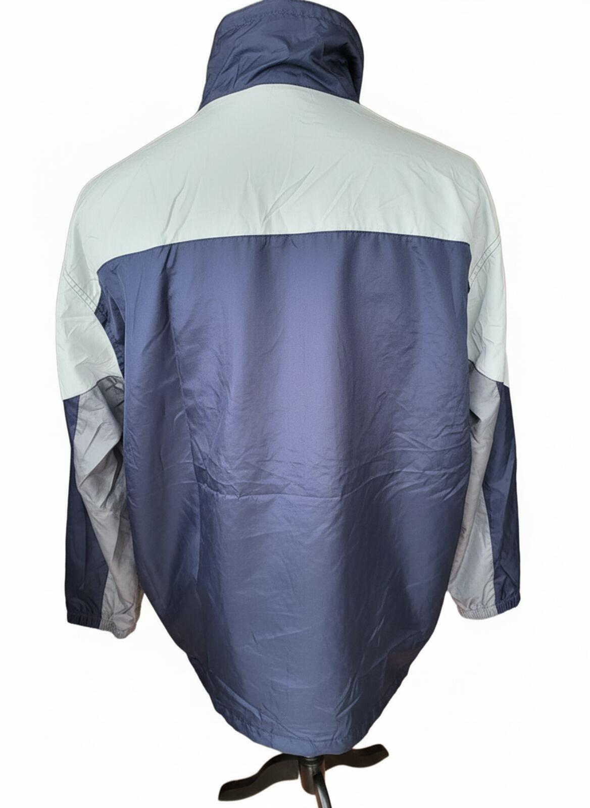 NWT Reebok Windbreaker Jacket - Navy/Grey/White - 2XL - New