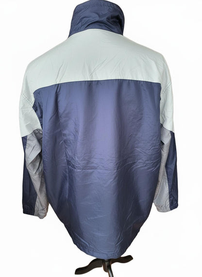 NWT Reebok Windbreaker Jacket - Navy/Grey/White - 2XL - New