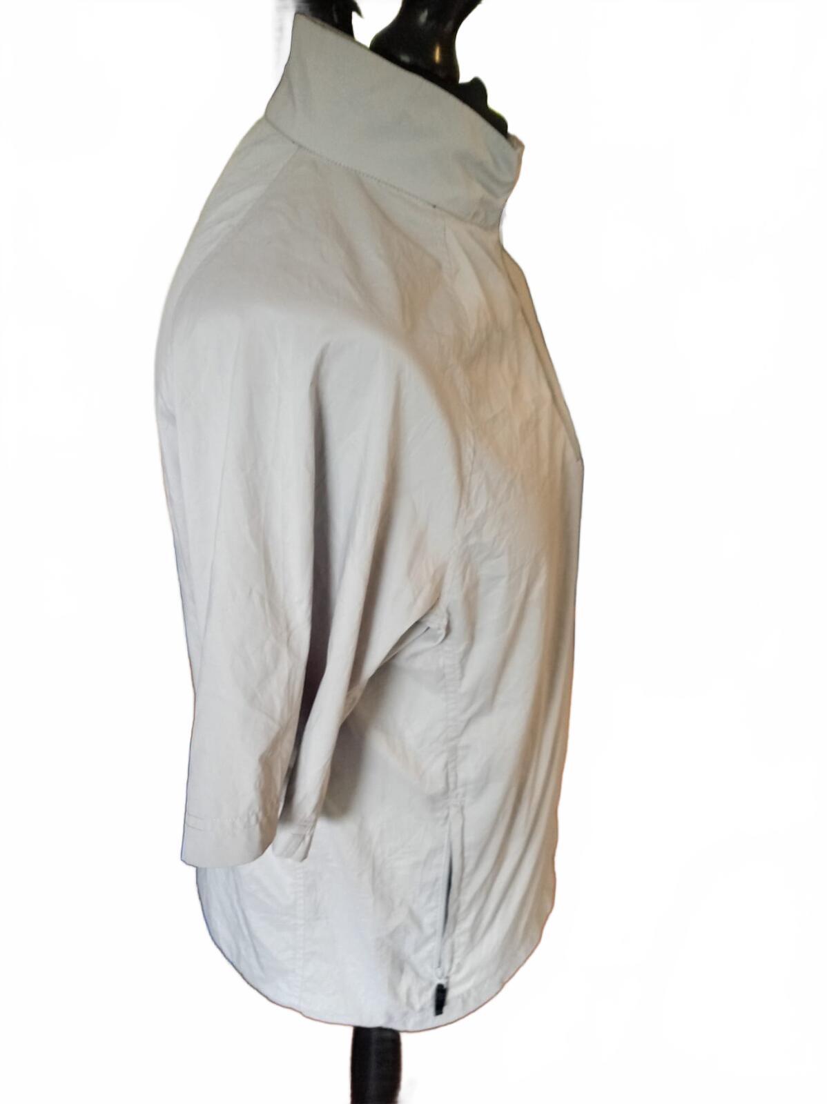 2008 Adidas Quarter-Zip Windshirt | Grey | Short Sleeve | Gorpcore - Medium